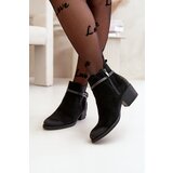 Zazoo 2326 Suede Women's Slip-On Boots Black | shoptok.hr