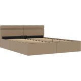 Hidraulični okvir za krevet LED boja cappuccina 160 x 200 cm | Eponuda.com