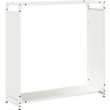  stojalo za drva belo 90x28x90 cm hladno valjano jeklo | Shoptok.si