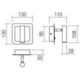 Redo 01-3091 - LED zidni reflektor CLOSER LED/6W/230V bela | Eponuda.com