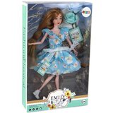  Dječja lutka Emily Spring s dugom kosom, plavom cvjetnom haljinom - 30 cm | Shoptok.si