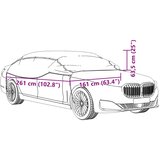  Navlaka za pola automobila s kukama srebrna M PEVA | shoptok.hr