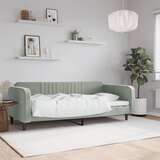  Dnevni krevet svjetlosivi 90 x 200 cm baršunasti | shoptok.hr
