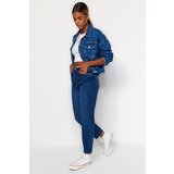 Trendyol Jeans - Blue - Mom Cene