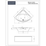 AQUAART kada relax 120/O akrilna s oblogom 1200X1200X620cm | shoptok.hr