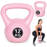 Kettlebell 12 kg za vježbanje, bučica, lopta s utezima, fitness opterećenje, roza, moderno Cijene