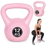 12 kg za vježbanje, bučica, lopta s utezima, fitness opterećenje, roza, moderno