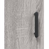  Visoka komoda siva boja hrasta 69,5x31x115 cm konstruirano drvo Slike