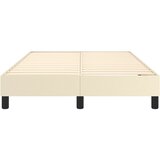  Okvir za krevet s oprugom krem 120 x 200 cm od umjetne kože | Eponuda.com