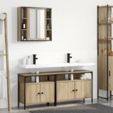 vidaXL Set ormarića za kupaonicu 3 pcs sonoma hrast 80 x 30 x 60 cm Cijene