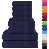 vidaXL 8-dijelni set ručnika modri 360 gsm 100 % pamuk | shoptok.hr