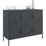  Komoda antracit 100,5 x 39 x 79 cm čelik | shoptok.hr