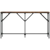  Konzolni stol boja hrasta 140x23x75 cm od konstruiranog drva | shoptok.hr