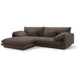 Micadoni Rjava kotna sedežna garnitura iz tkanine bouclé (levi kot) Torino – Home | Shoptok.si