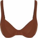 Trendyol Brown Balconette Bikini Top Cene