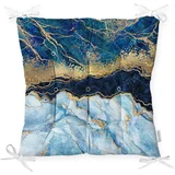 Minimalist Cushion Covers jastuk za stolicu Blue Marble, 40 x 40 cm