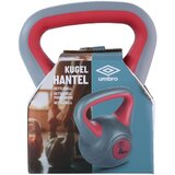 Umbro 255781 kettlebell uteg 4 kg – kompozitni, ergonomska ručka, sivo-crveni | shoptok.hr