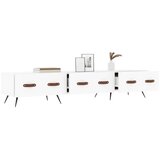 TV ormarić bijeli 150 x 36 x 30 cm od konstruiranog drva | Eponuda.com