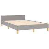  Okvir kreveta bez madraca svjetlosivi 120 x 200 cm od tkanine | shoptok.hr