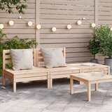 Maison Chic Vrtni kavč - Zunanji kavč trosed trdna borovina, (22041960) | Shoptok.si
