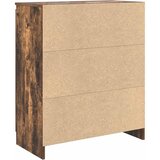  Komoda s ladicama dimljenog hrasta 71x35x84cm konstruirano drvo | shoptok.hr