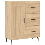  Visoka komoda hrasta sonome 69,5x34x180cm od konstruiranog drva Slike