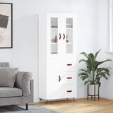 The Living Store Visoka omara bela 69,5x34x180 cm inženirski les - Visoka Omara, (21431120) Cene