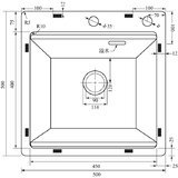 Sandonna HANDMADE HD5050 EDITION 500X500/230 MM INOX | Eponuda.com