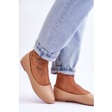EVENTO Leather Classic Beige Ballerina Flats Stacee | shoptok.hr