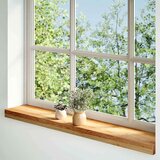  Prozorske klupice 2 kom svijetlosmeđe 80x15x2 cm masivne hrast | shoptok.hr
