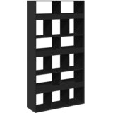 Sobna pregrada crna 100 x 33 x 187,5 cm konstruirano drvo | shoptok.hr