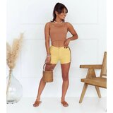 Gemre Yellow women's shorts with side stripes Sofi Cijene