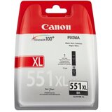 Canon črna kartuša CLI-551XLBK z visoko kapaciteto, 11 ml, do 4.425 strani, 1 kos (XL) Cene