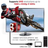 Club3d Kabel DisplayPort 1.4 CAC-1060, HBR3, 28AWG, 4K@144Hz / 8K@60Hz, M/M, 3m | Shoptok.si