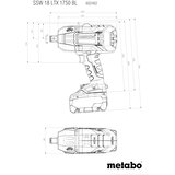 Metabo SSW 18 LTX 1750 BL 3 /4 1650 RPM 1750 N⋅m 18 V | shoptok.hr