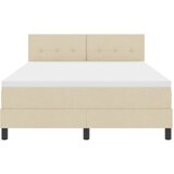  s opruga kutije s LED trakama Krema 140 x 190 cm tkanina | shoptok.hr
