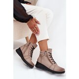 VINCEZA Leather Women's Platform Ankle Boots Insulated | Shoptok.si