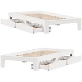  Okvir kreveta bez madraca bijeli 90 x 190 cm masivna borovina | shoptok.hr