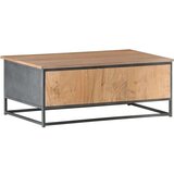  Stolić za kavu sivi 90 x 50 x 35 cm od masivnog bagremovog drva | shoptok.hr