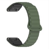 INF Silikonski magnetni pašček za uro Garmin Fenix 8/7X/Epix s hitrim sproščanjem Green 22 mm, (21838740) | Shoptok.si