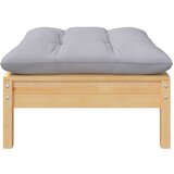 Maison Chic Vrtni stolček - Vrtni stoli za noge s sivo blazino trdna borovina JS920, (21878442) Cene