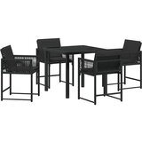  Vrtni set za objed 5 pcs Crna poliratan | shoptok.hr
