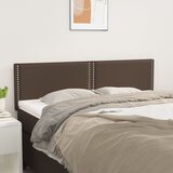vidaXL Posteljno vzglavje 2 kosa rjavo 72x5x78/88 cm umetno usnje Cene