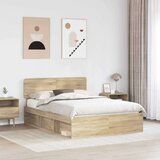 Konstrukcija postelje Sonoma 140 x 200 cm Masivno borovo les, (5000102821) | Shoptok.si