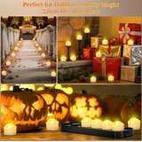 DAPHOMEU 12x polnilne LED čajne svečke z daljincem in postajo | Shoptok.si