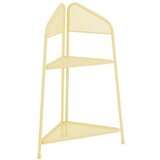 Garden Pleasure Žuta metalna kutna polica za balkon MWH, visina 100 cm | shoptok.hr