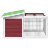  Kavez za zečeve boja kave 100,5x54x55 cm od masivne borovine | shoptok.hr