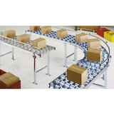 Gura Krivina 90°, aluminijast okvir z jeklenimi valjčki, širina proge 300 mm, osni razmak 100 mm | Shoptok.si