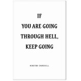  Slika - Power of Words (1-part) - Winston Churchill\'s Motivational Quote 80x120 Premium Print | shoptok.hr