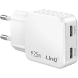 Univerzalni Polnilnik z Dvema Vhodoma USB-C 25W Power Delivery, Bela, (5000275857)